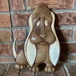 Vtg 1967 Sexton Hound Dog Metal Wall Hanging